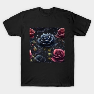 Rose Pattern T-Shirt